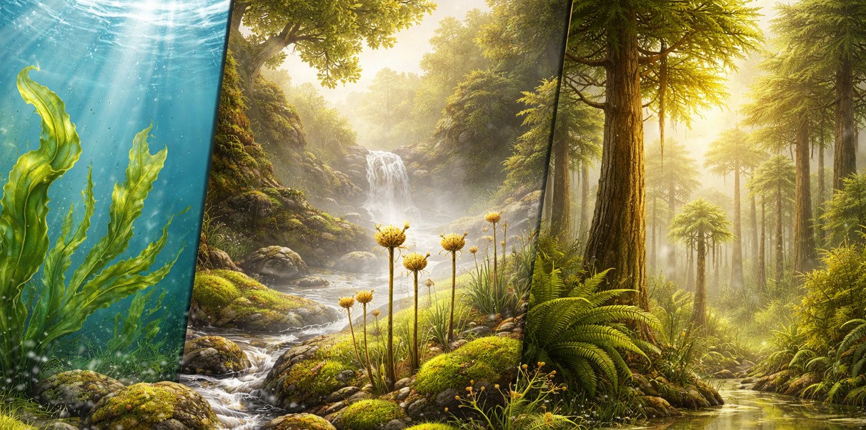 The Evolution of Plants: From Ocean Algae to Global Ecosystems